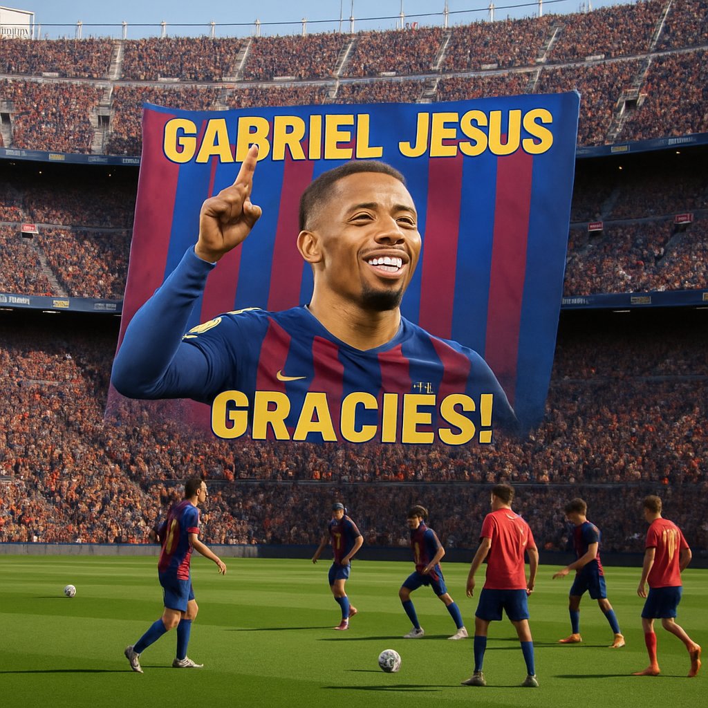 Gabriel Jesus dan Keajaiban di Barcelona zeusbola
